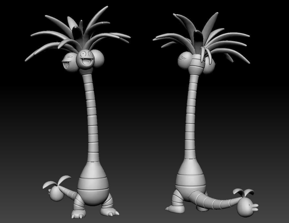 Pokemon Alolan Exeggutor 3D print model_1