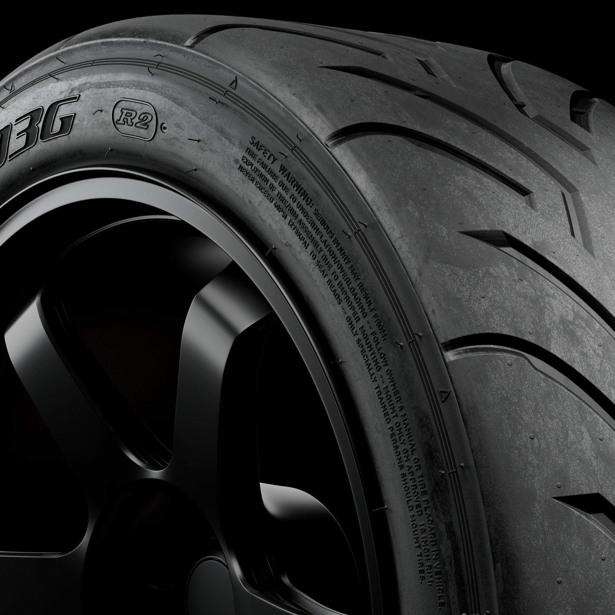 Dunlop Direzza 03G 3D model_3