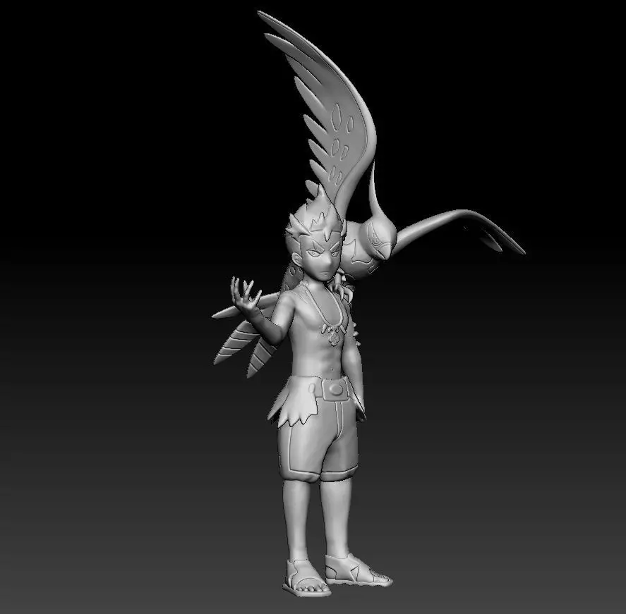 Pokemon Kiawe Talonflame 3D print model_0