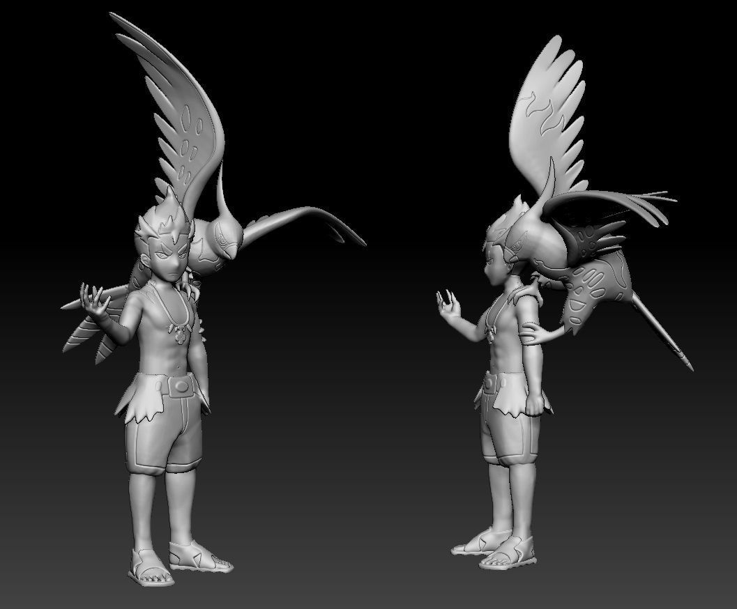 Pokemon Kiawe Talonflame 3D print model_1