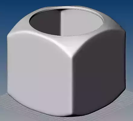 Vase 3D print model cube