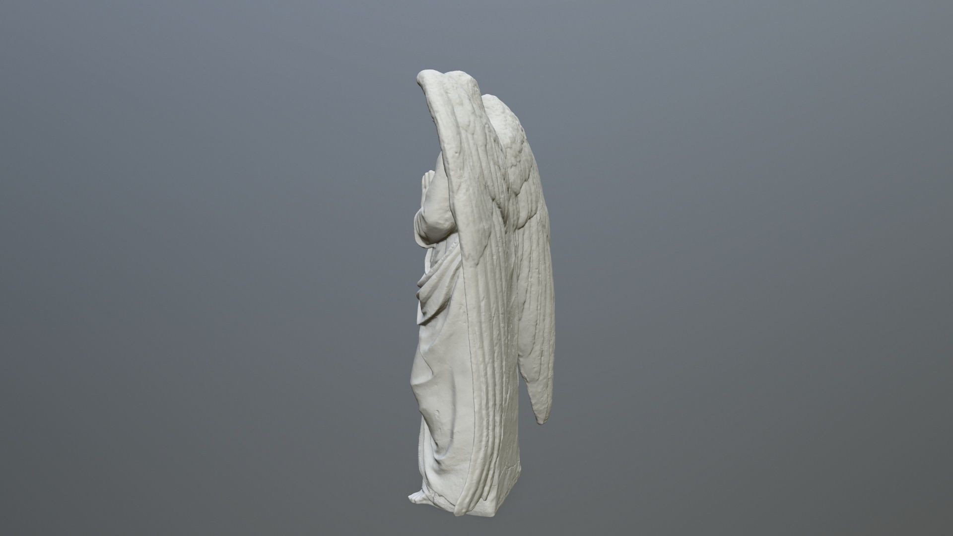 Angel Statue 04 3D print model_3