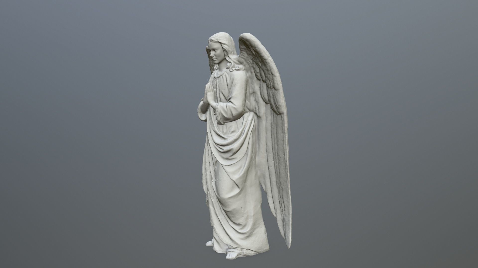Angel Statue 04 3D print model_2
