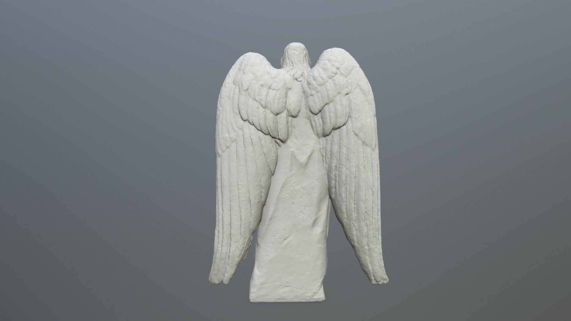 Angel Statue 04 3D print model_4