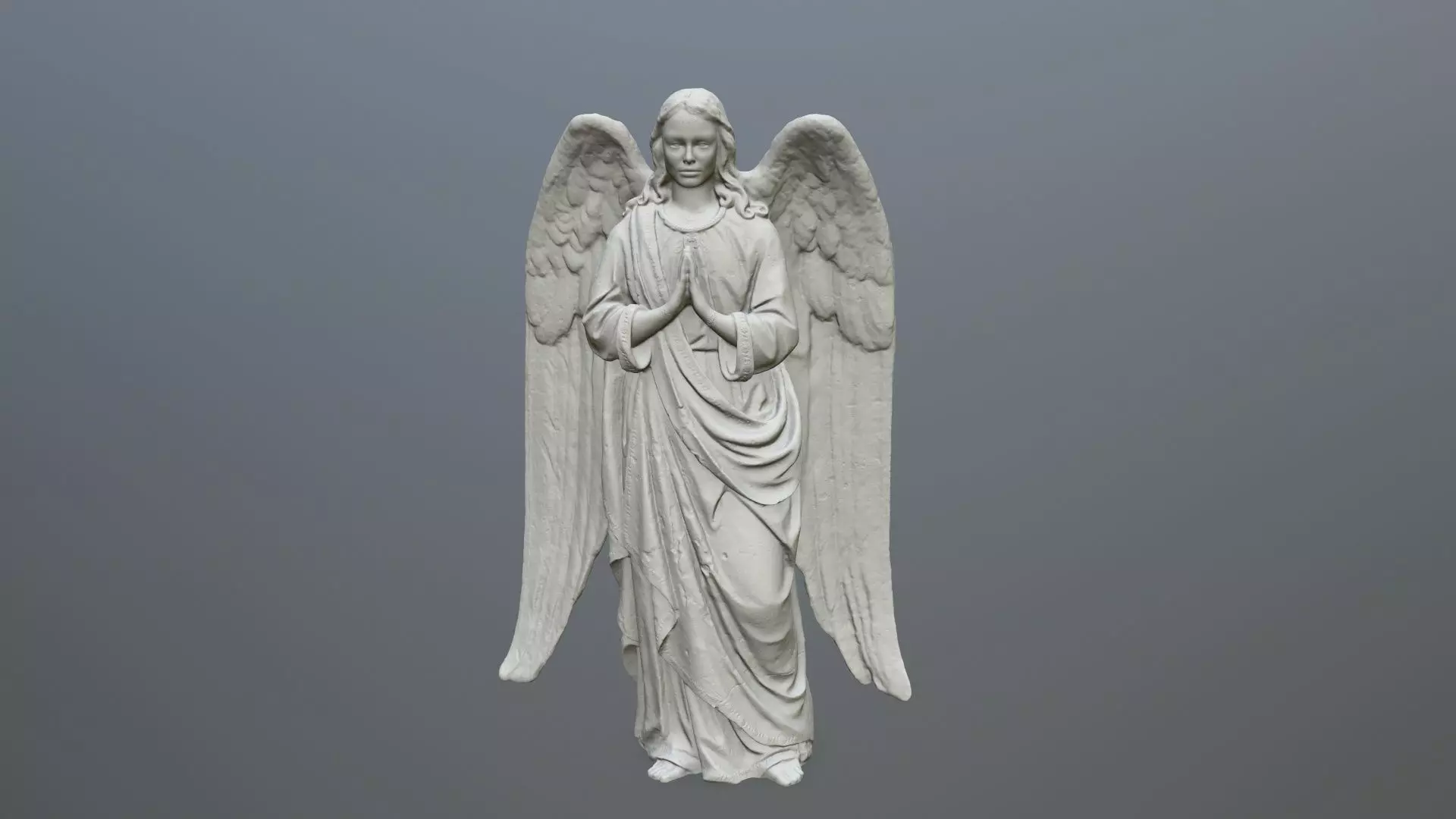 Angel Statue 04 3D print model_0