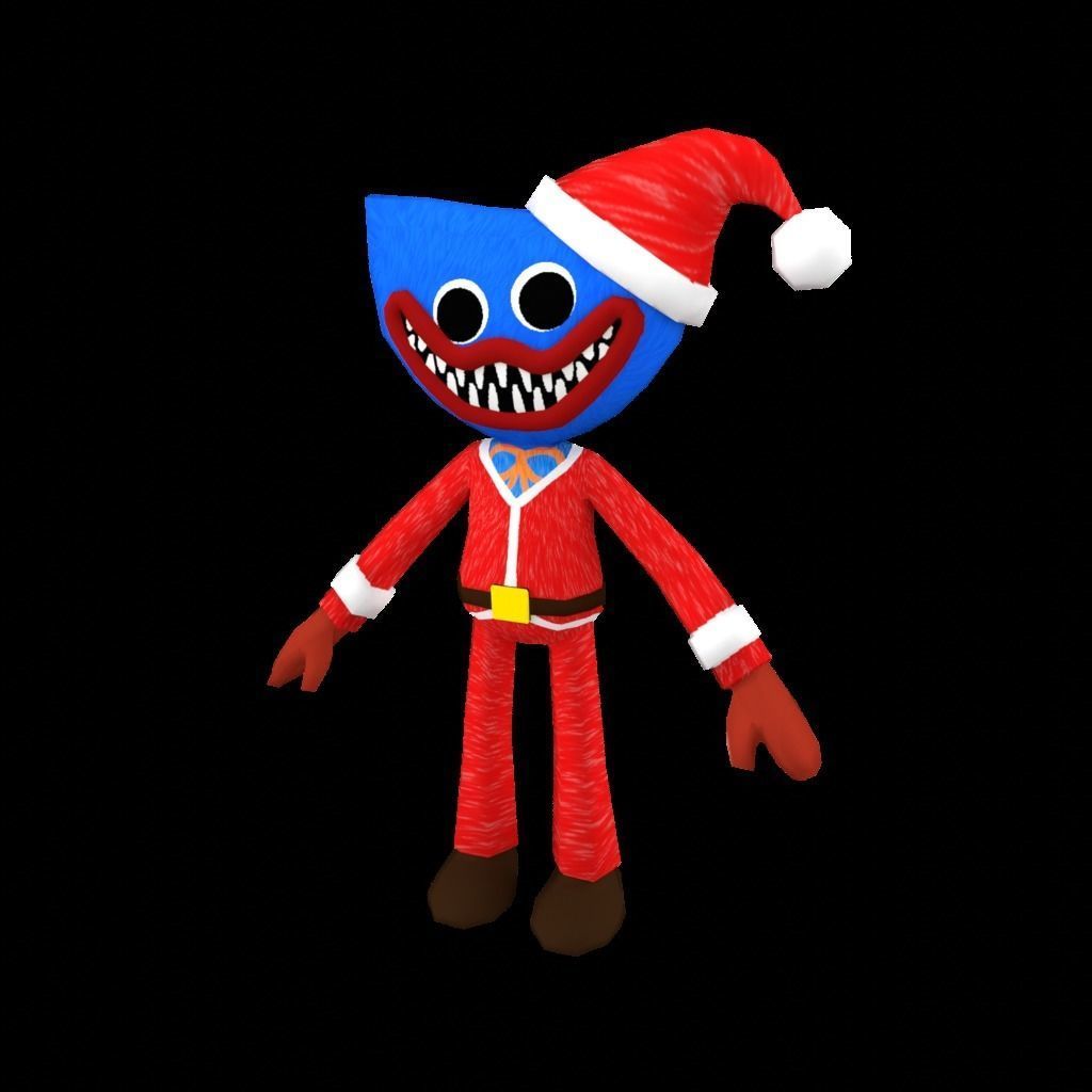 Poppy Huggy 3D Lowpoly Game Mobile  Low-poly 3D model_7