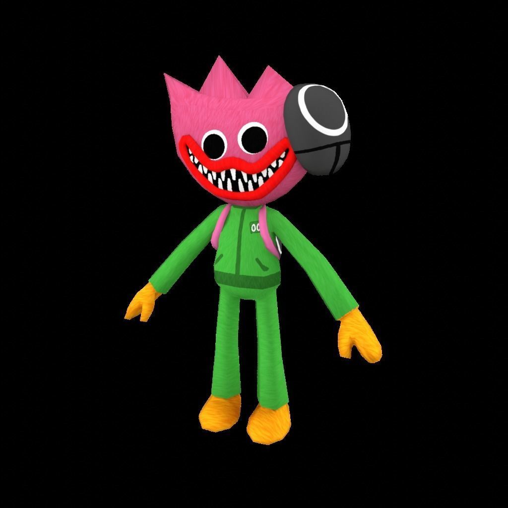 Poppy Huggy 3D Lowpoly Game Mobile  Low-poly 3D model_8