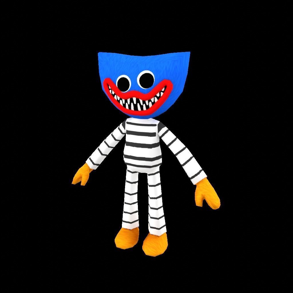 Poppy Huggy 3D Lowpoly Game Mobile  Low-poly 3D model_10