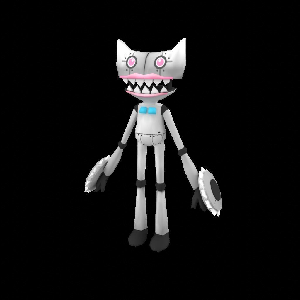 Poppy Huggy 3D Lowpoly Game Mobile  Low-poly 3D model_4