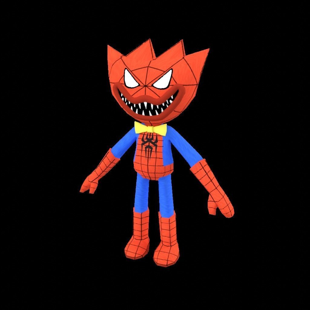 Poppy Huggy 3D Lowpoly Game Mobile  Low-poly 3D model_12