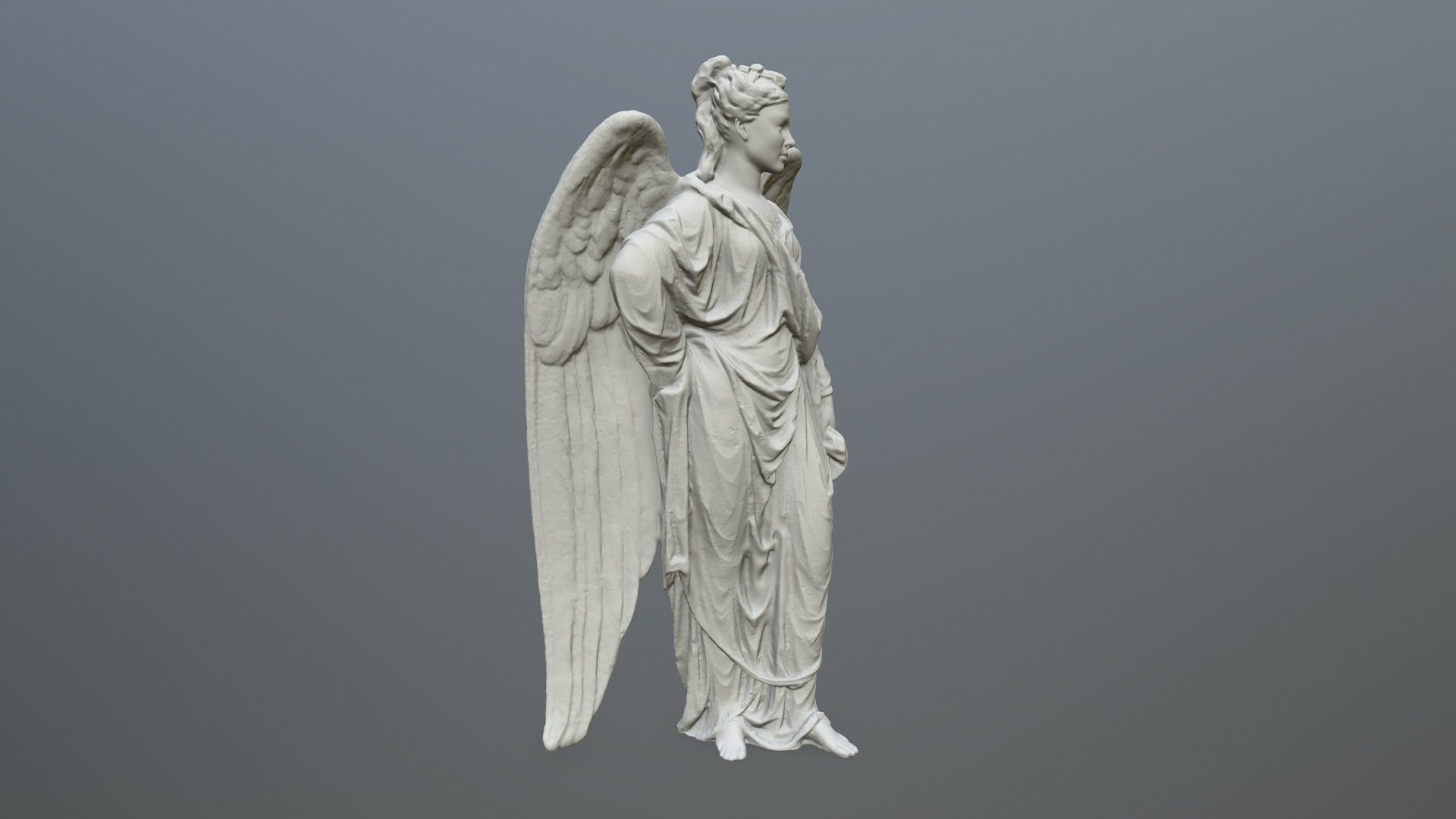 Angel Statue 05 3D print model_6