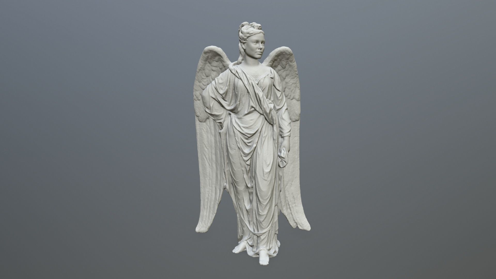 Angel Statue 05 3D print model_7