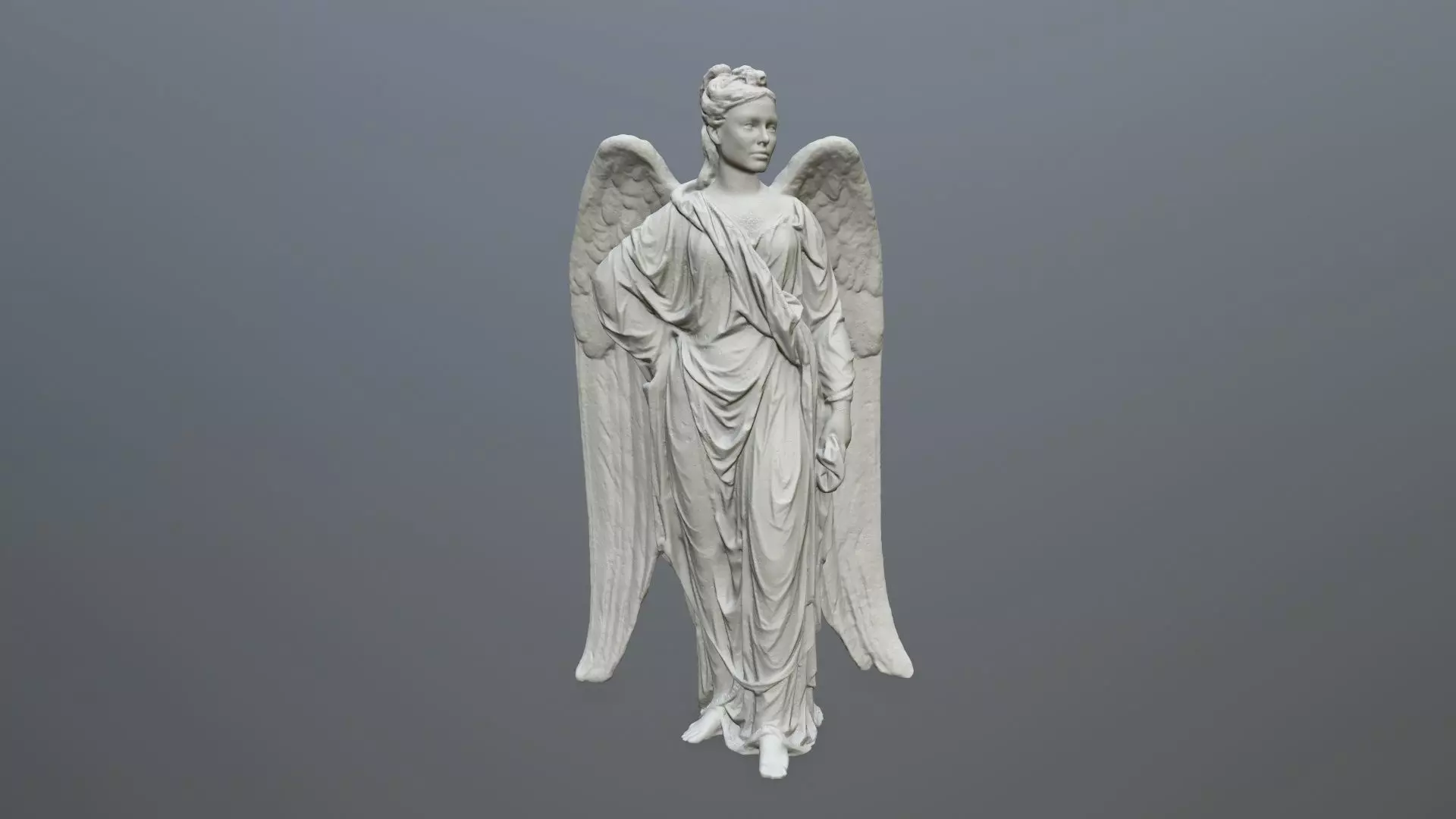 Angel Statue 05 3D print model_0