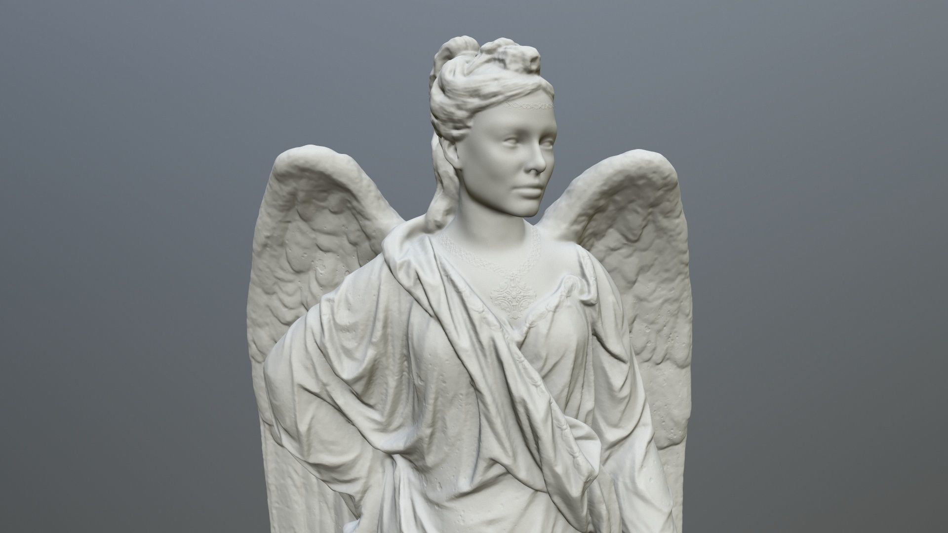 Angel Statue 05 3D print model_1