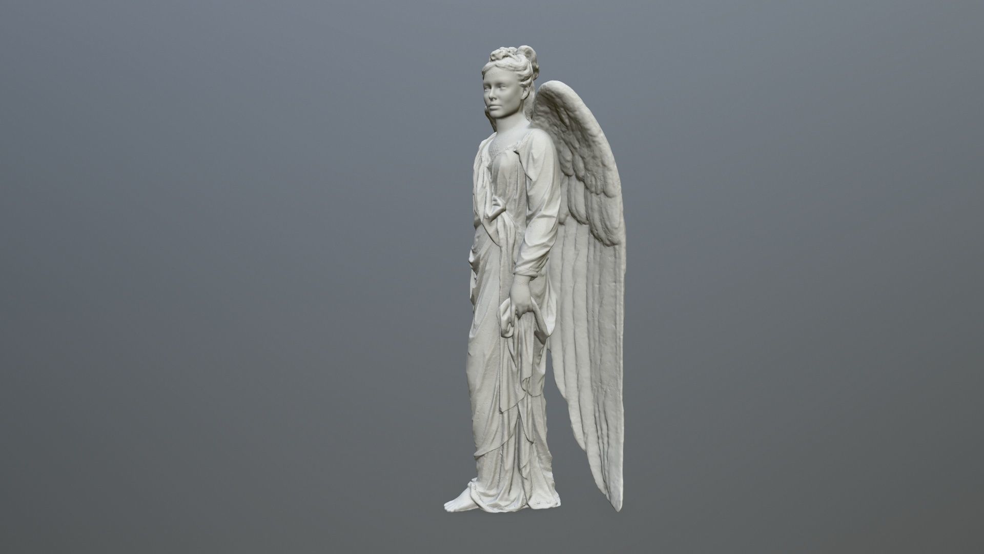 Angel Statue 05 3D print model_2