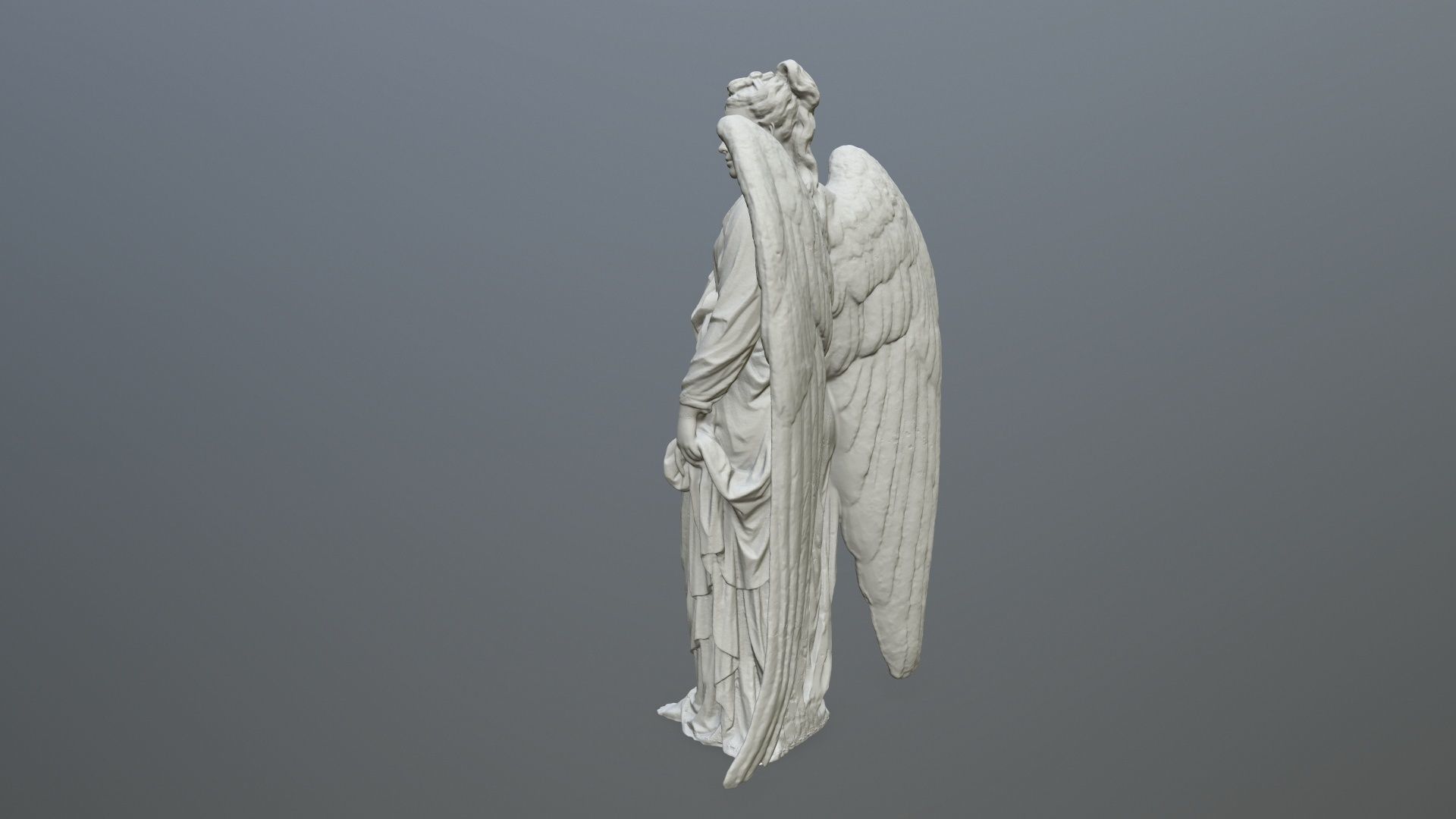 Angel Statue 05 3D print model_3