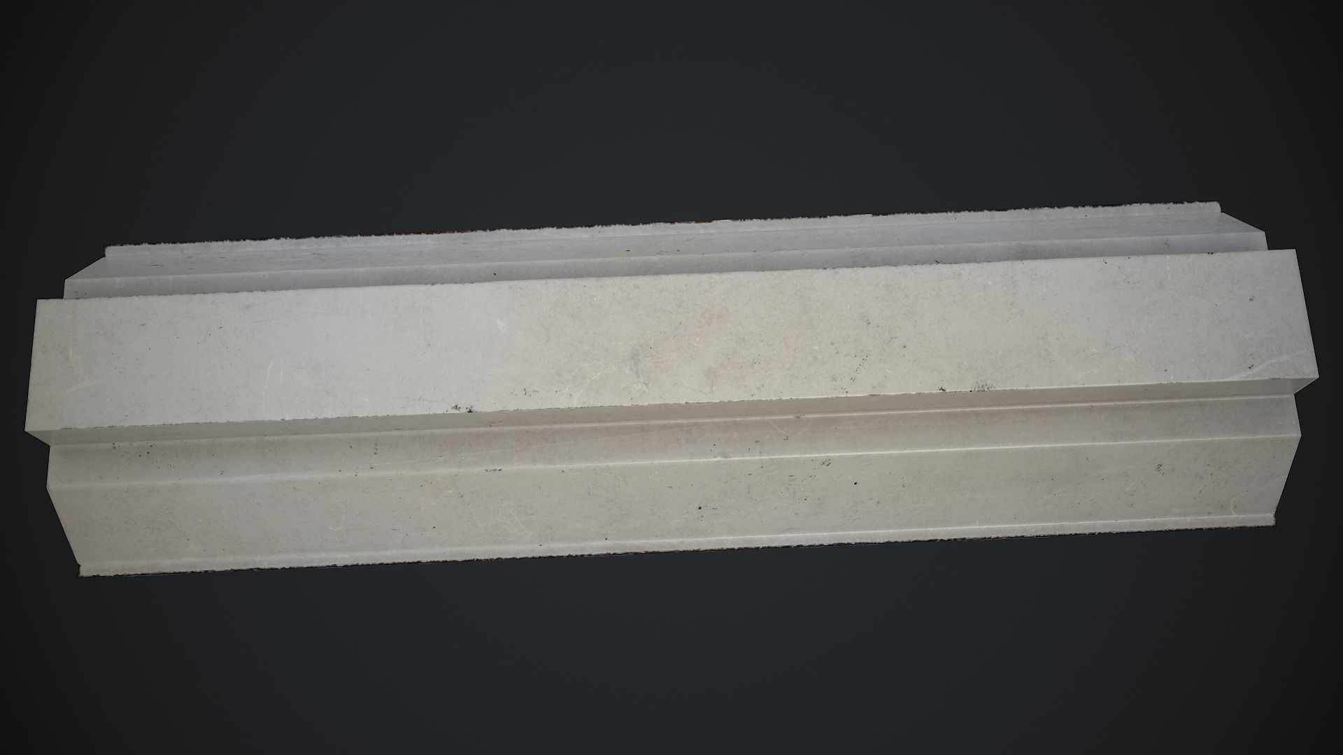 Industrial Fluorescent lamp Low-poly 3D model_7