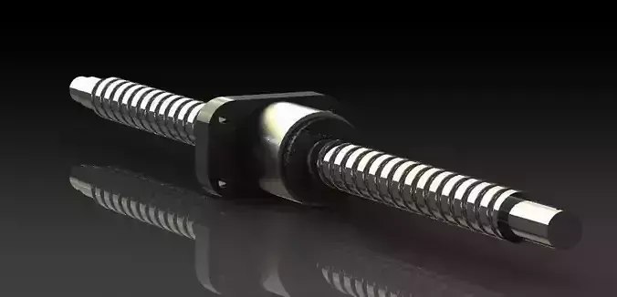 ball bearing power screw Free 3D model