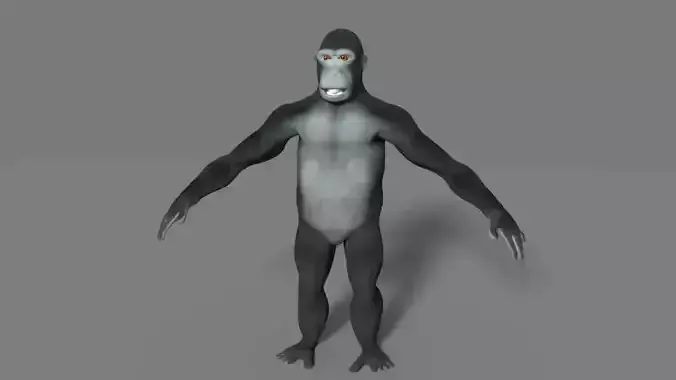 gorilla Low-poly 3D model