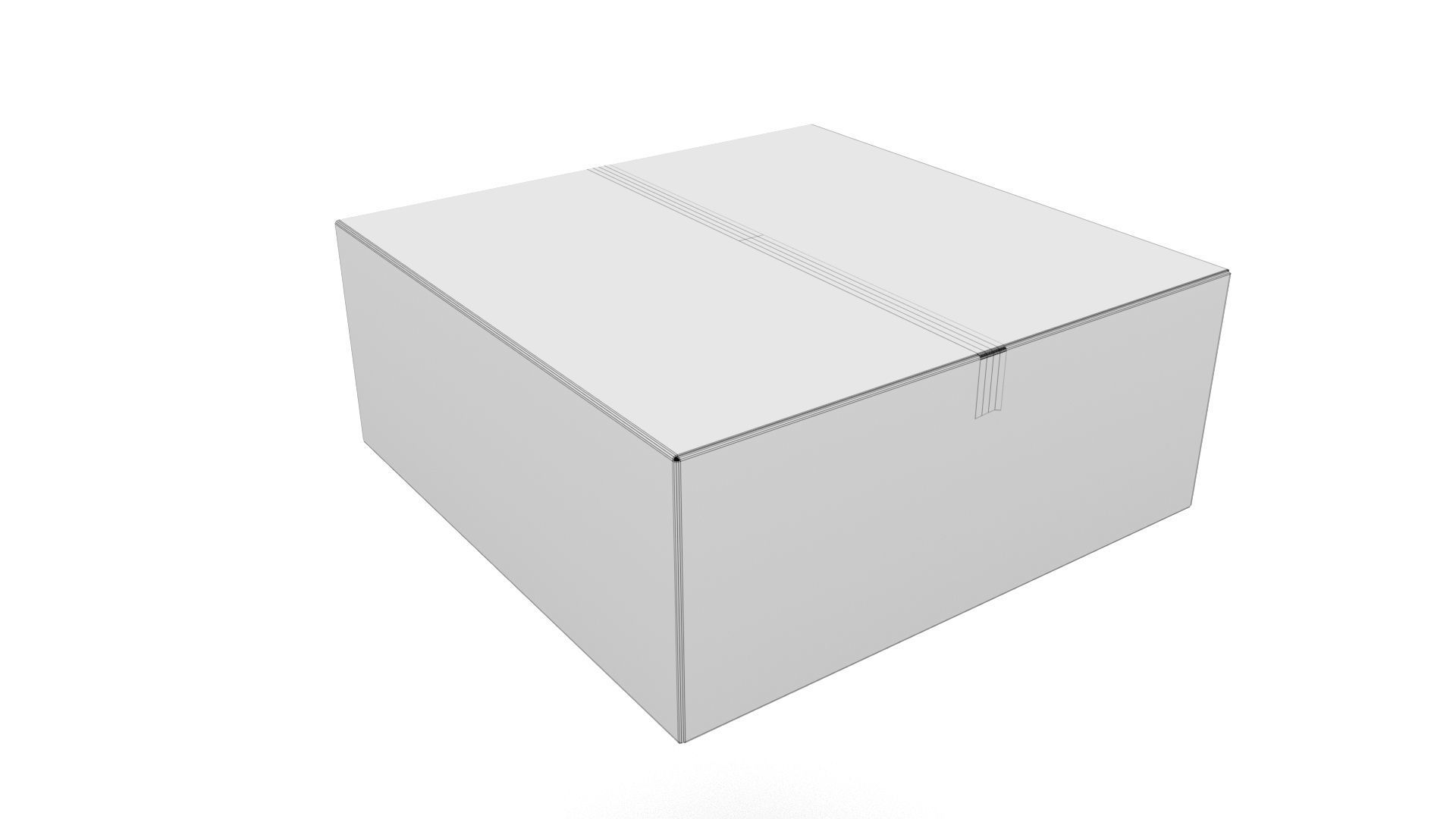 Cardboard box 14 3D model_8