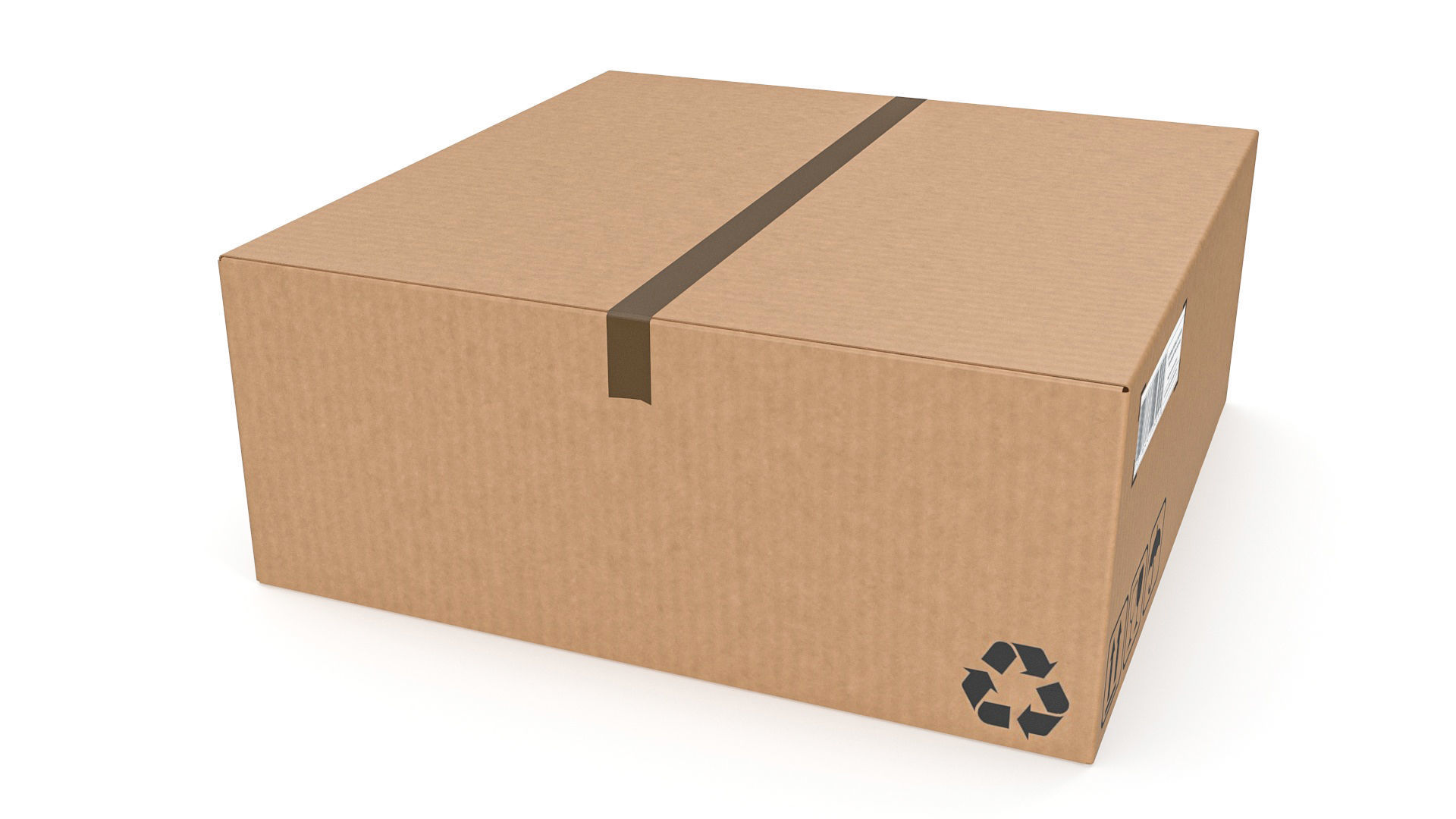Cardboard box 14 3D model_2