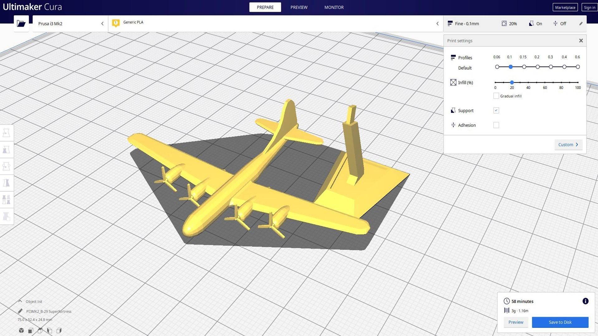 B-29 Superfortress Plane 3D print model_6