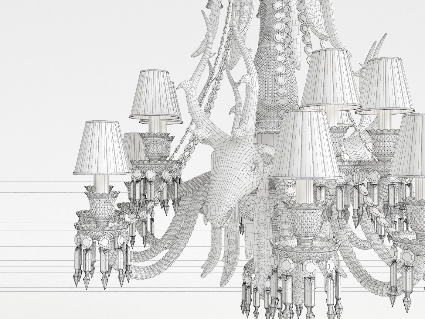 Baccarat Etrange Zenith - Philippe Stark 3D model_4
