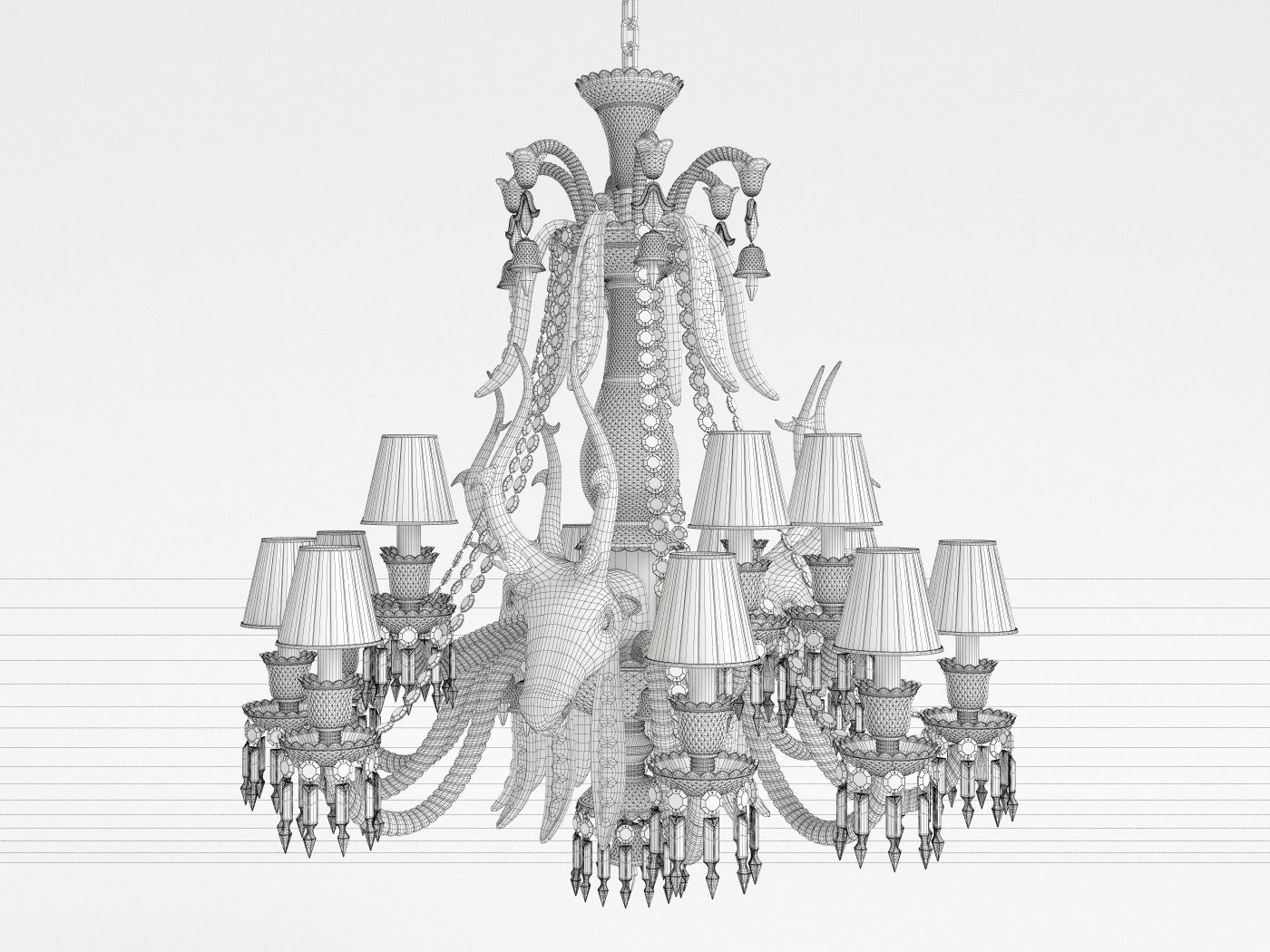 Baccarat Etrange Zenith - Philippe Stark 3D model_3