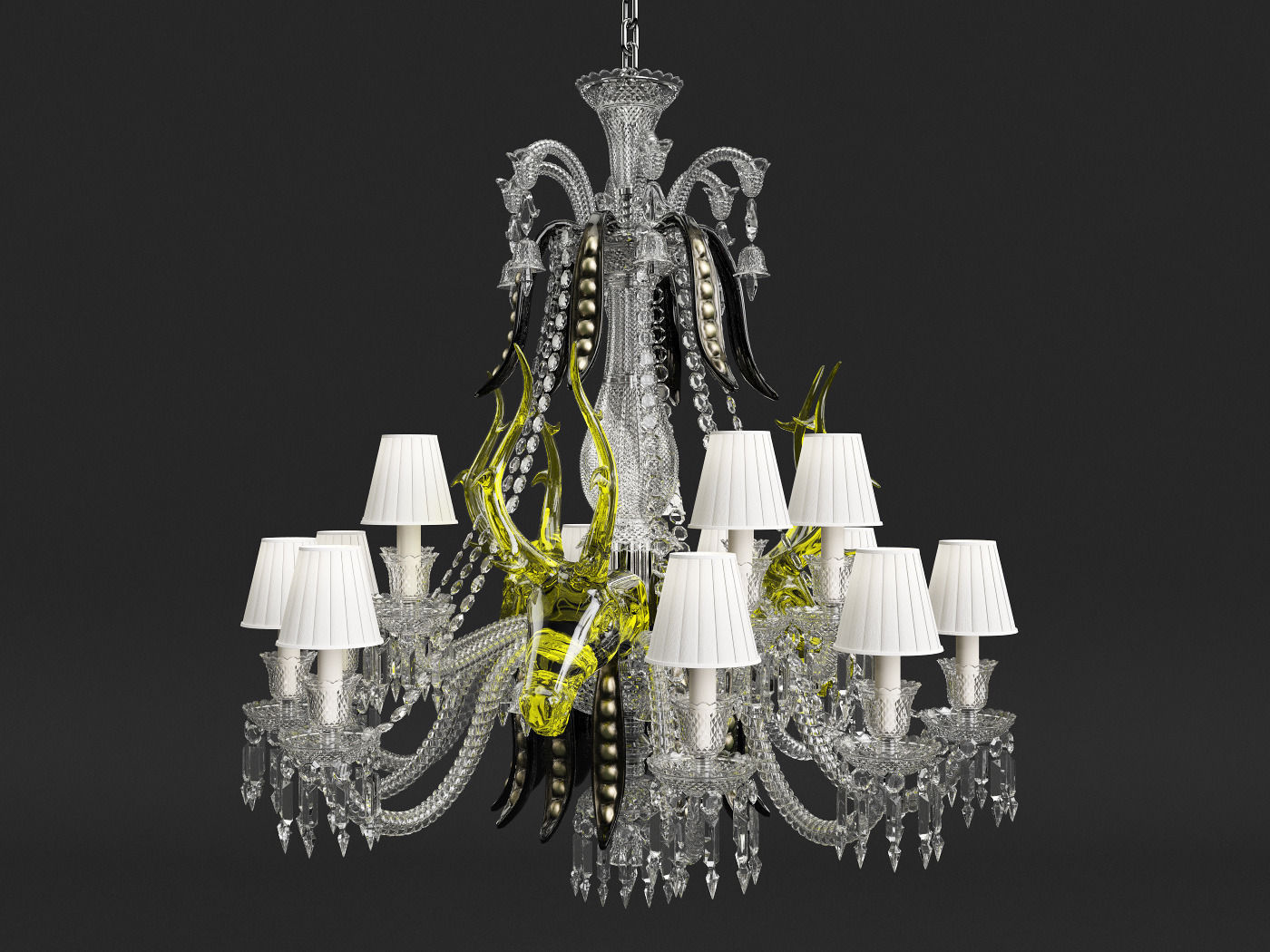 Baccarat Etrange Zenith - Philippe Stark 3D model_1