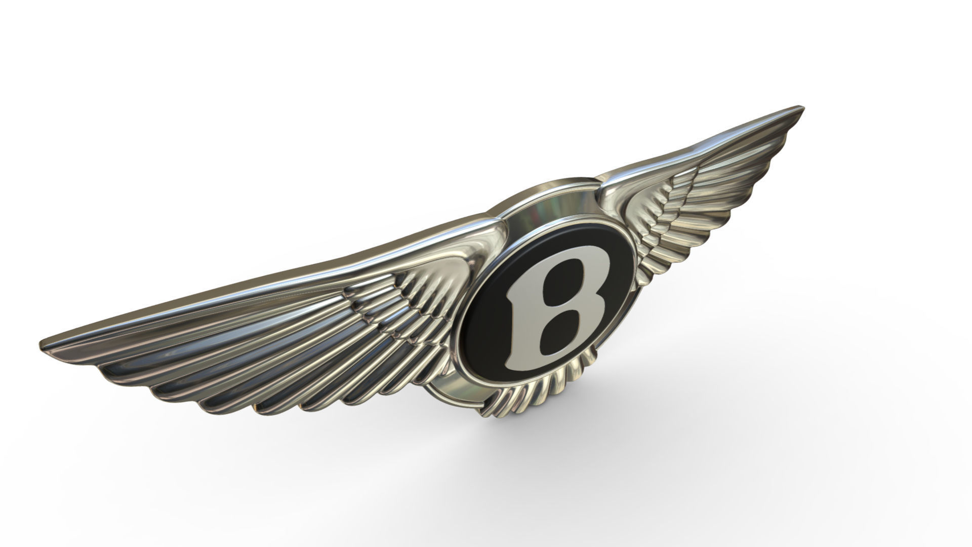 bentley logo 3D model_4