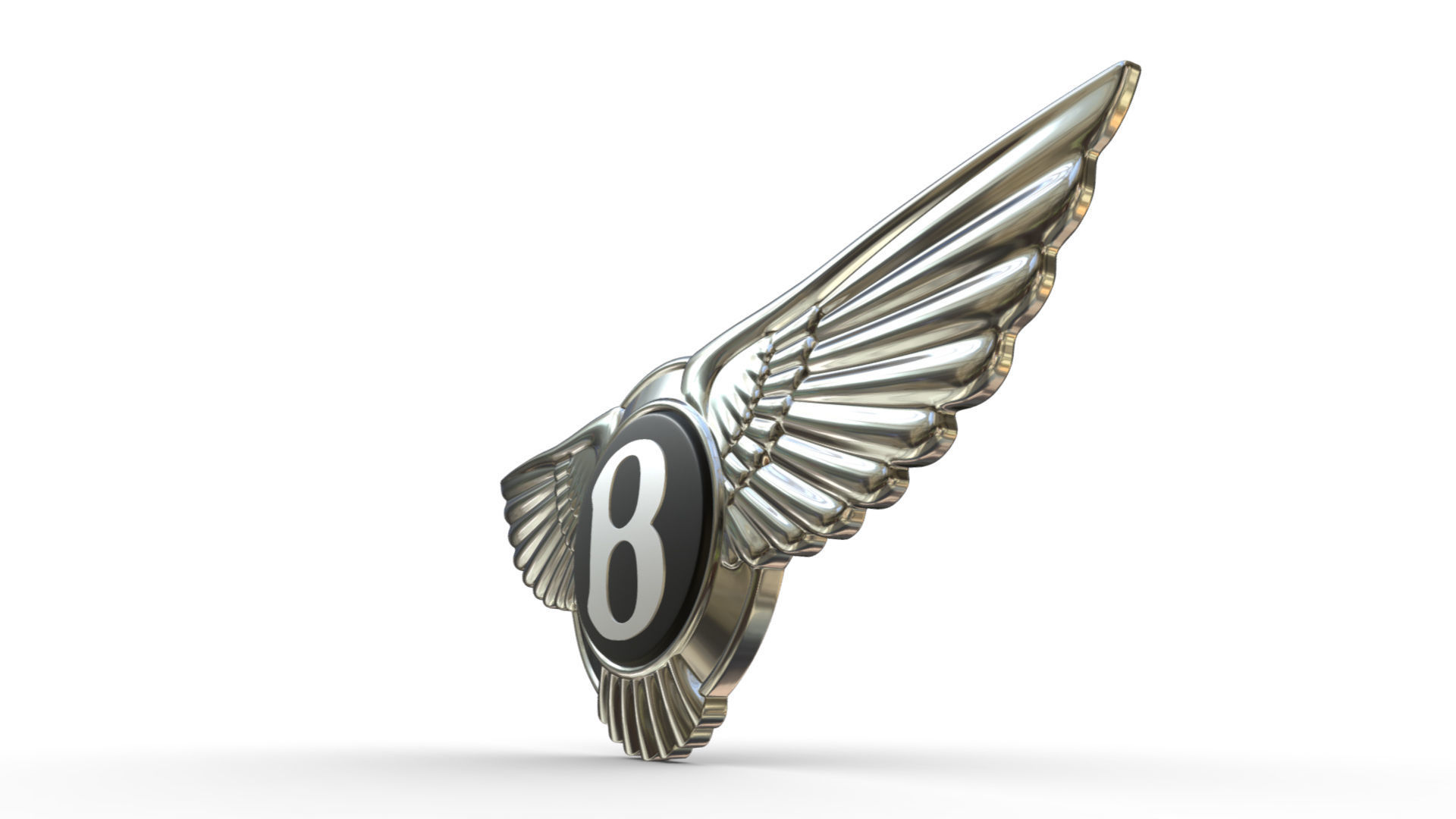 bentley logo 3D model_2