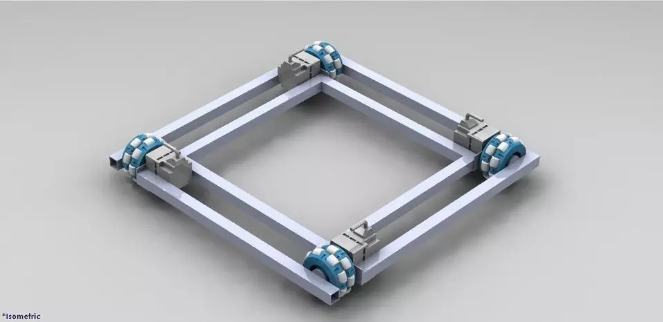 mobile robot base Free 3D model_0