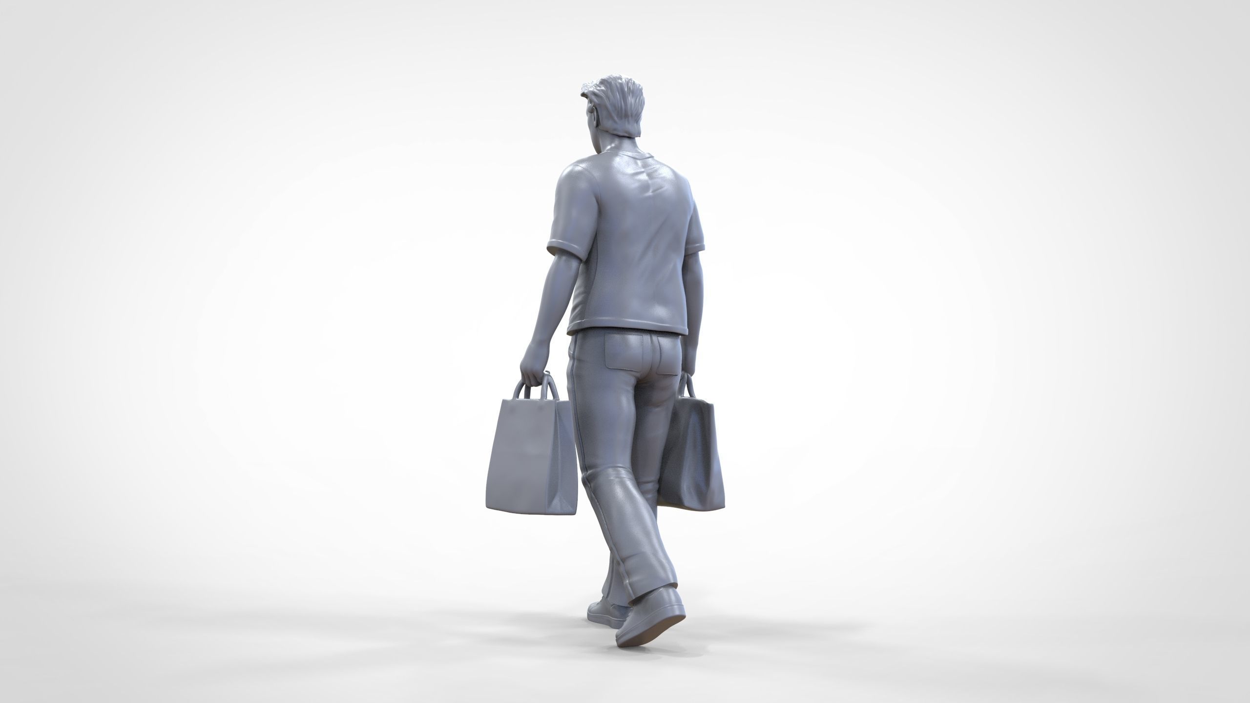 N1 Man in shopping with shopping bags 3D print model_27