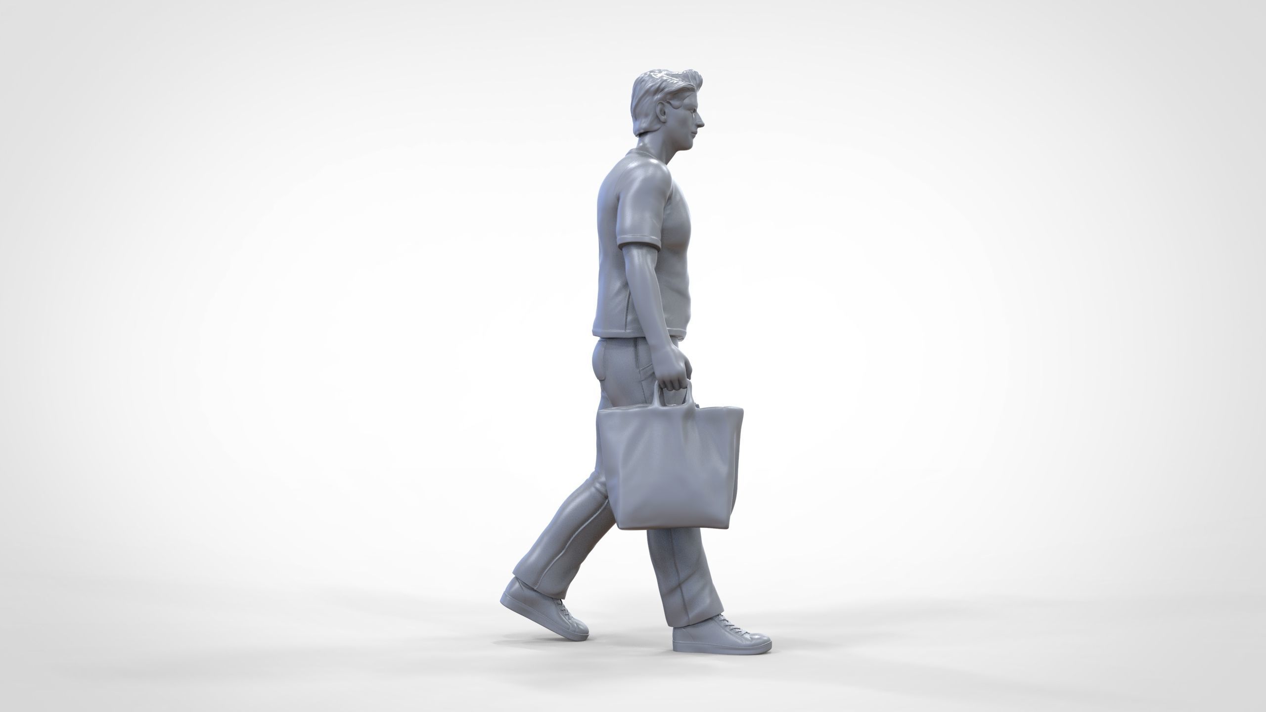N1 Man in shopping with shopping bags 3D print model_24