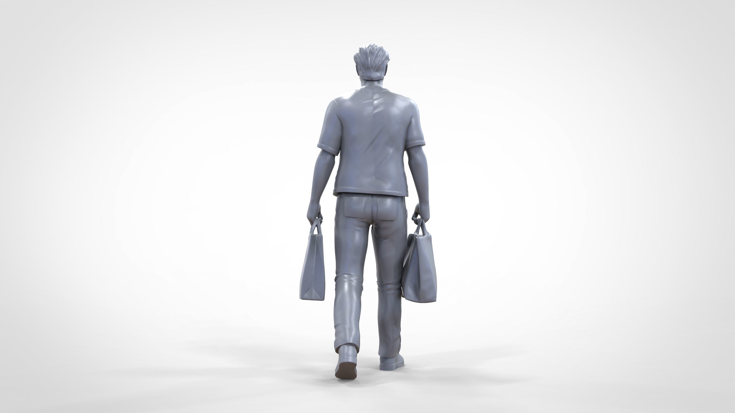 N1 Man in shopping with shopping bags 3D print model_26