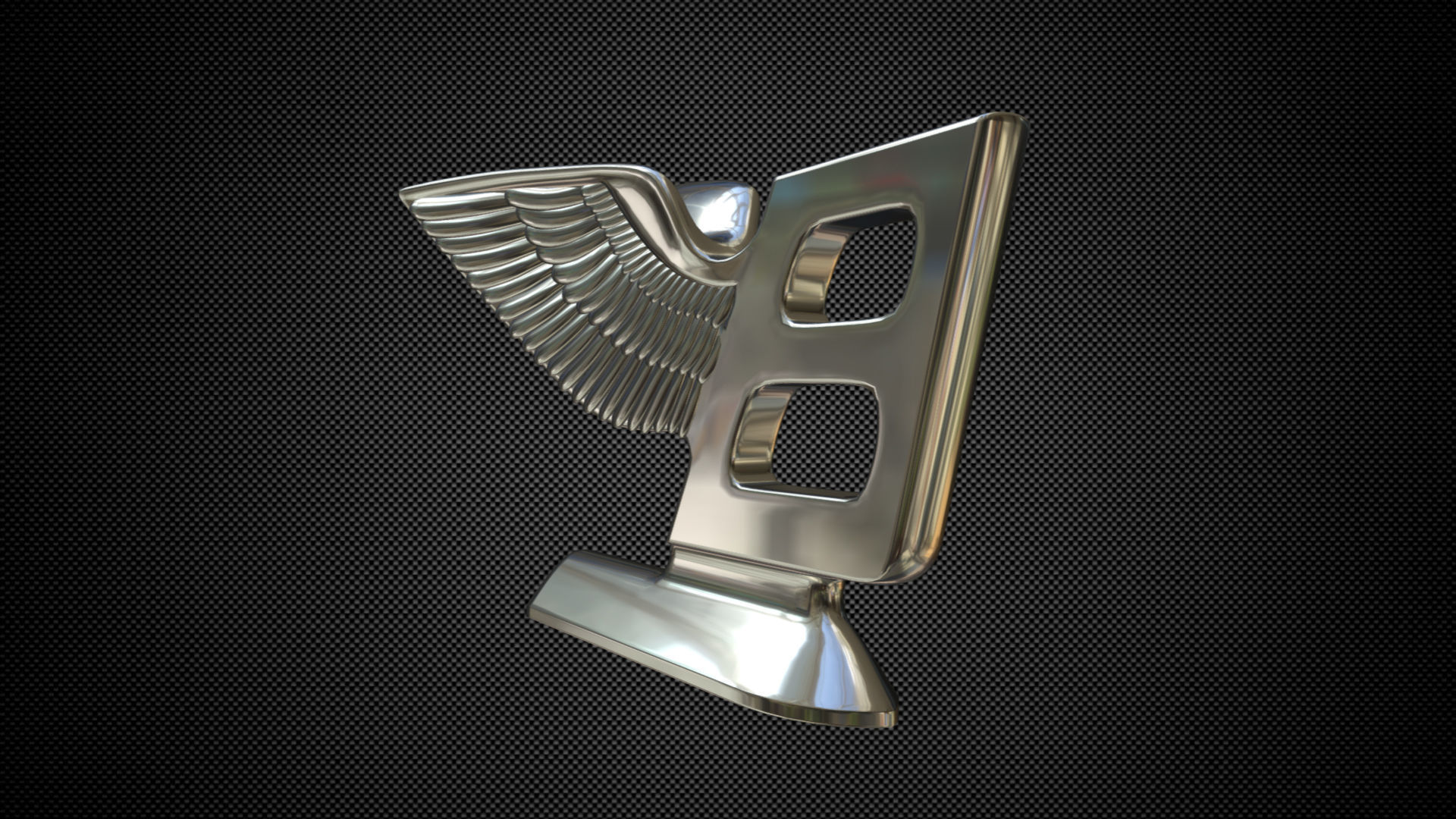 bentley logo 3D model_5
