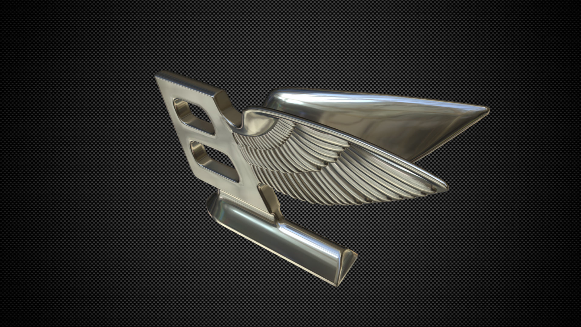 bentley logo 3D model_2