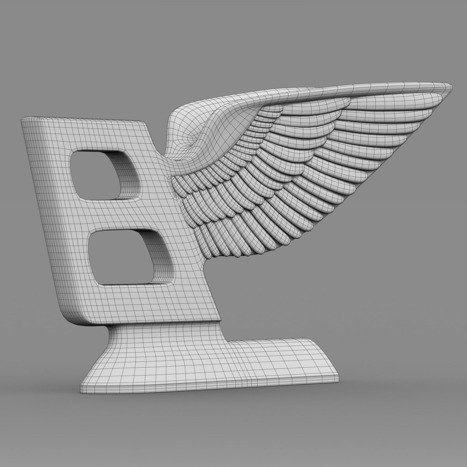 bentley logo 3D model_9