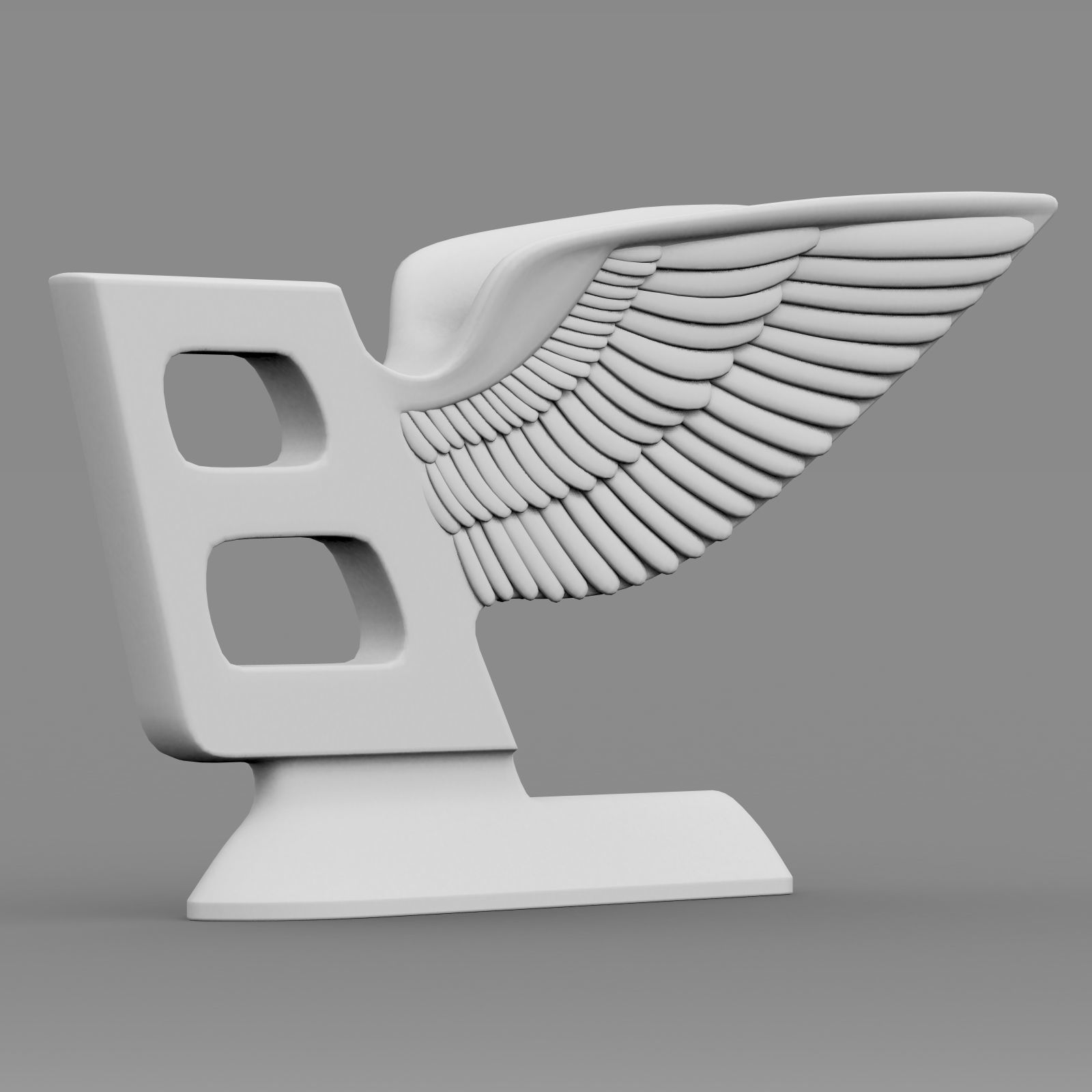 bentley logo 3D model_8