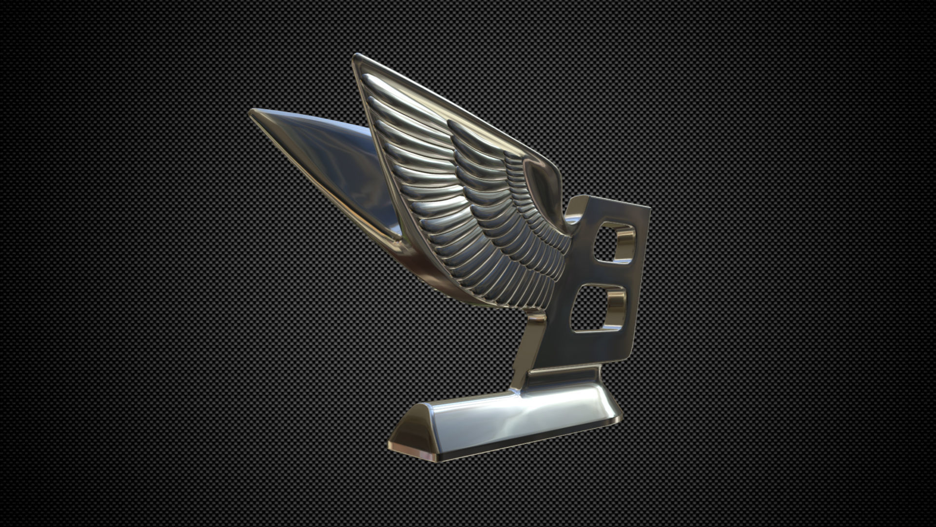 bentley logo 3D model_3