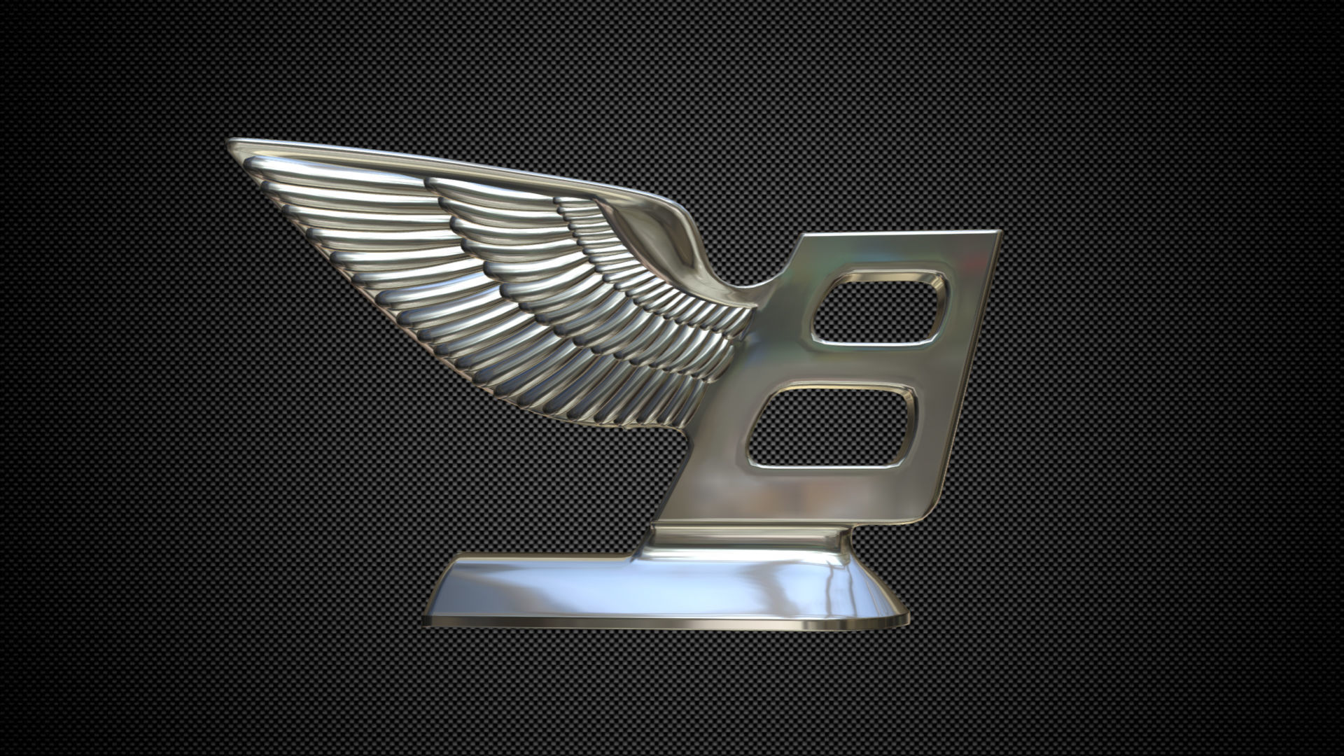 bentley logo 3D model_4