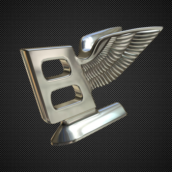bentley logo 3D model_7