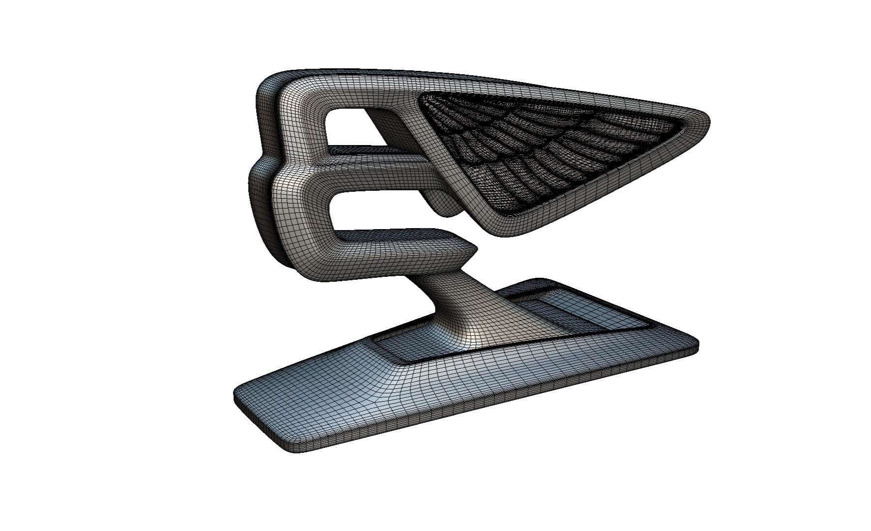 bentley logo 3D model_10