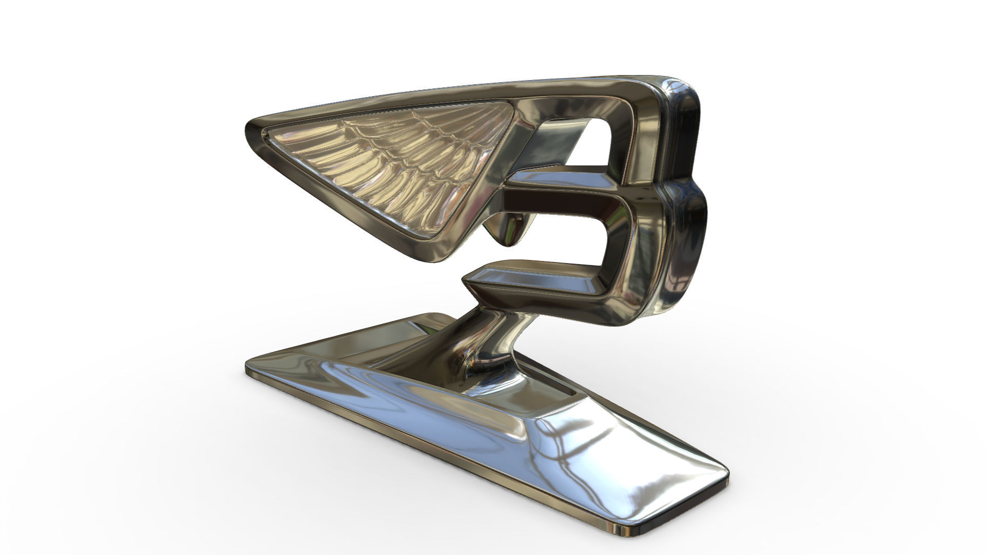 bentley logo 3D model_6