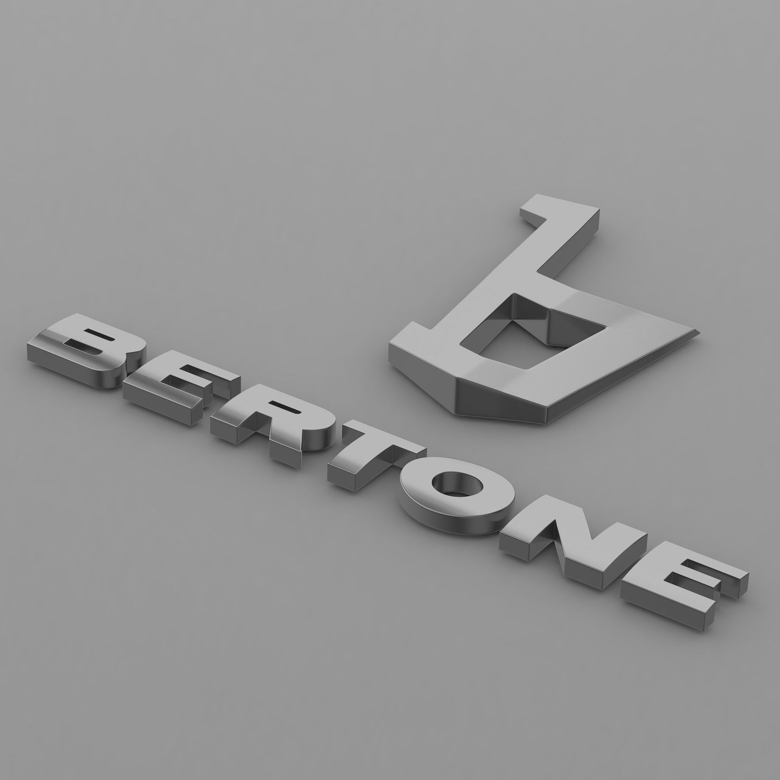 bertone logo 3D model_6