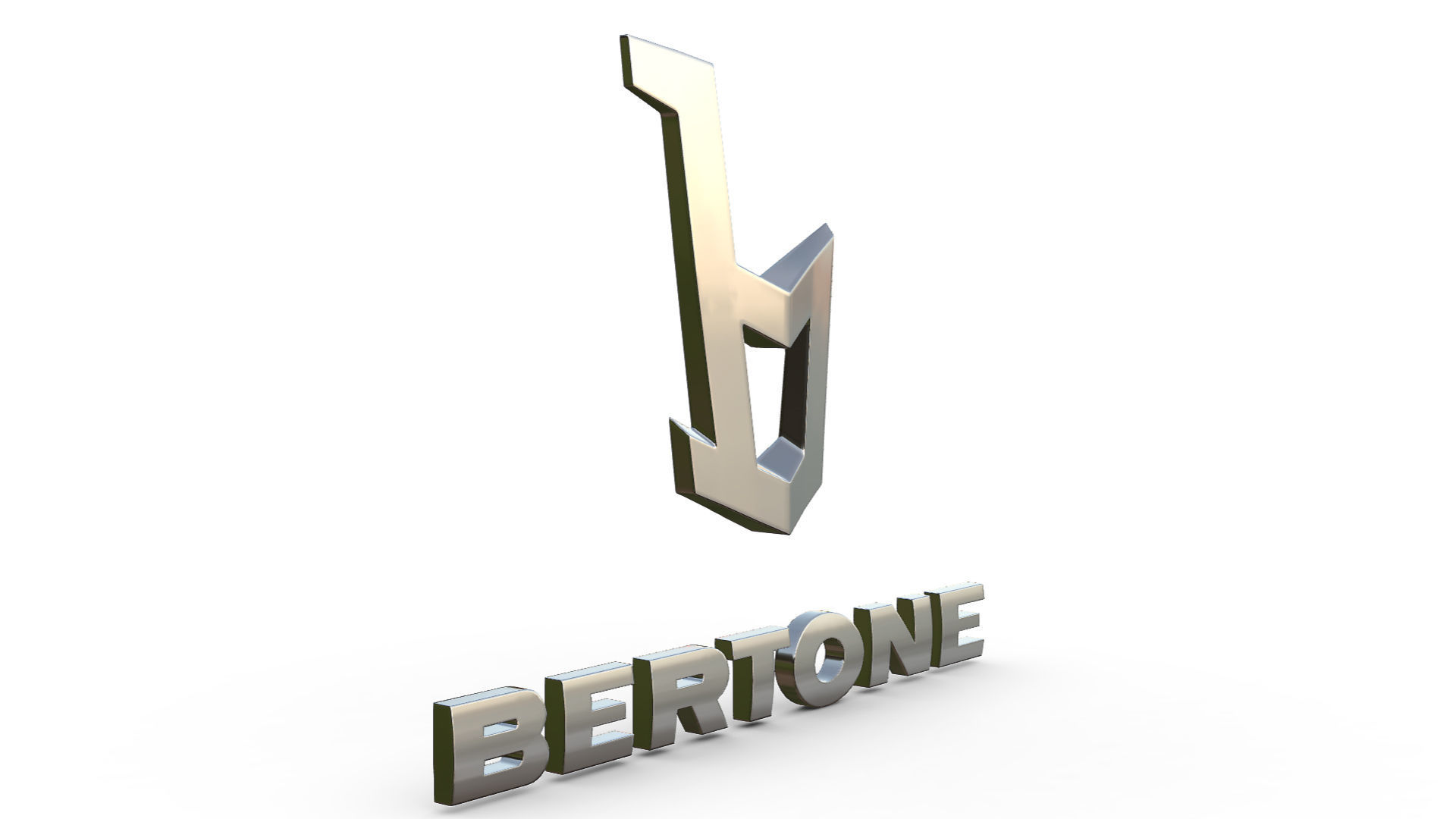 bertone logo 3D model_2