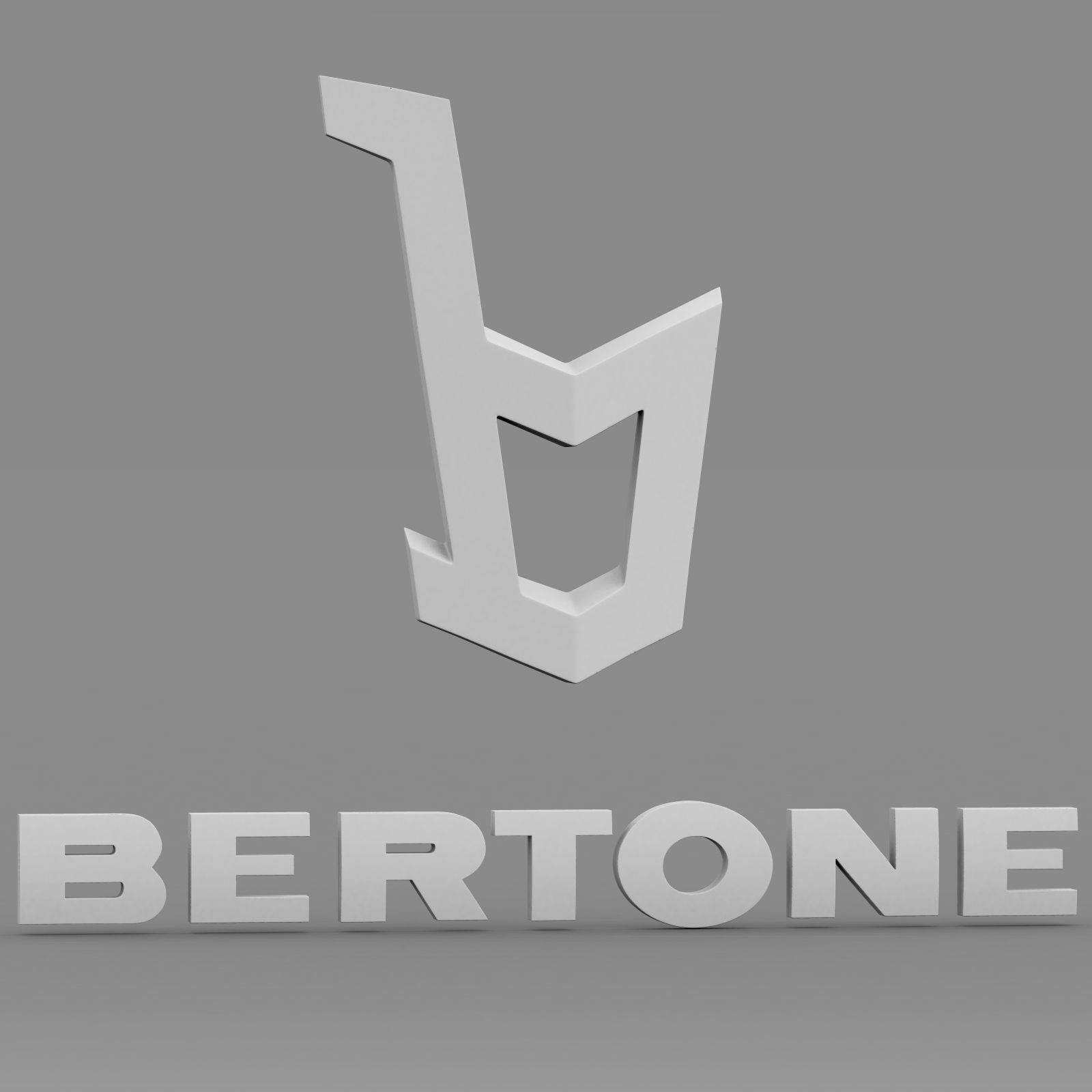 bertone logo 3D model_11