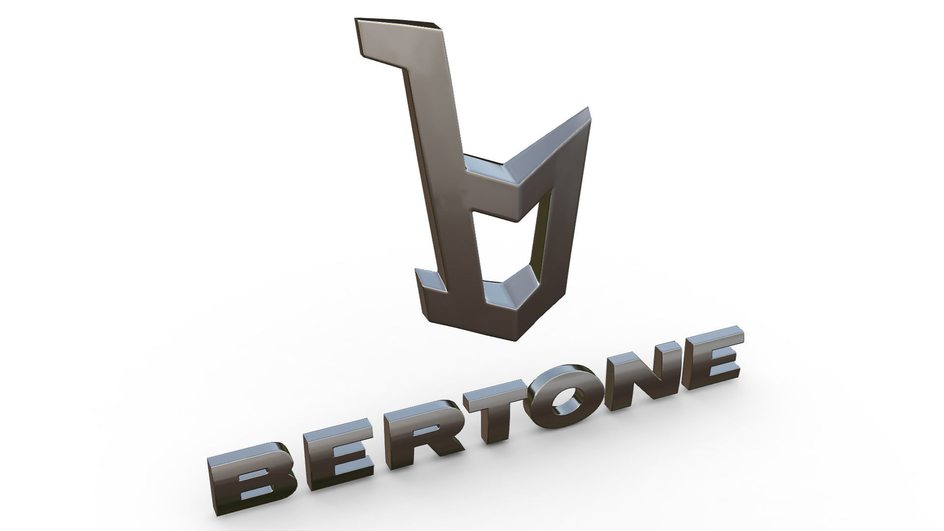 bertone logo 3D model_5