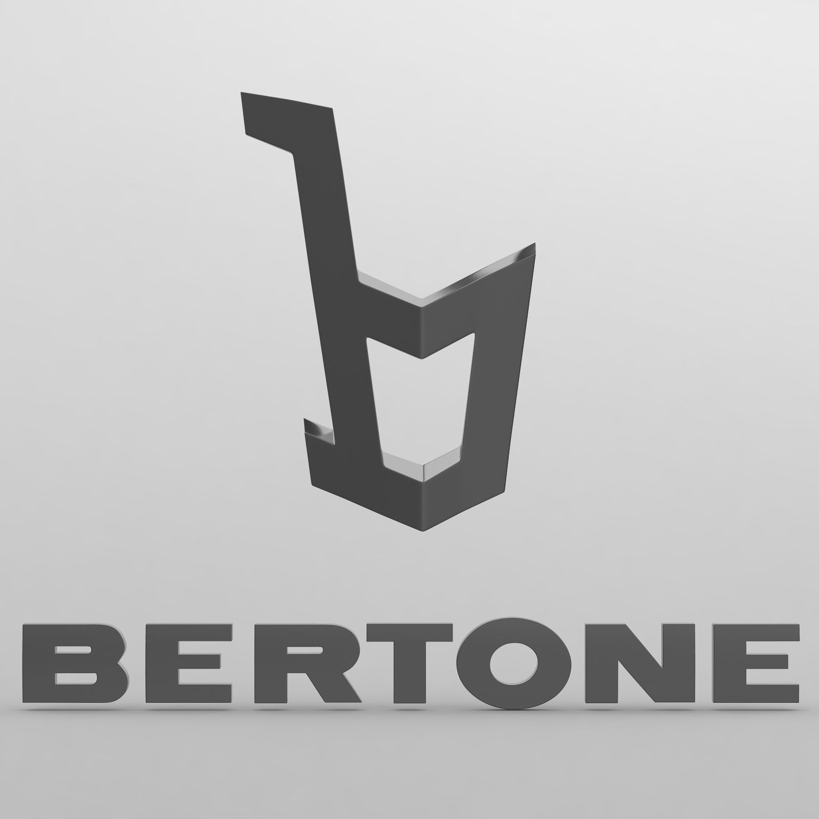 bertone logo 3D model_9