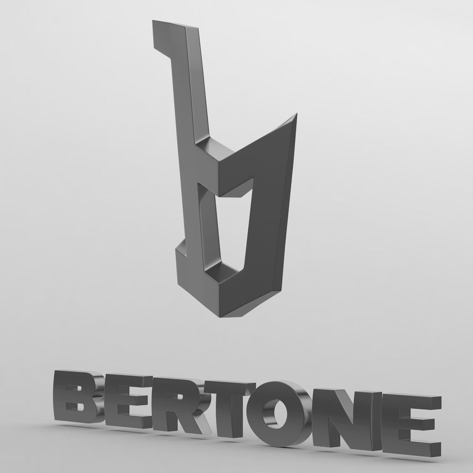 bertone logo 3D model_10